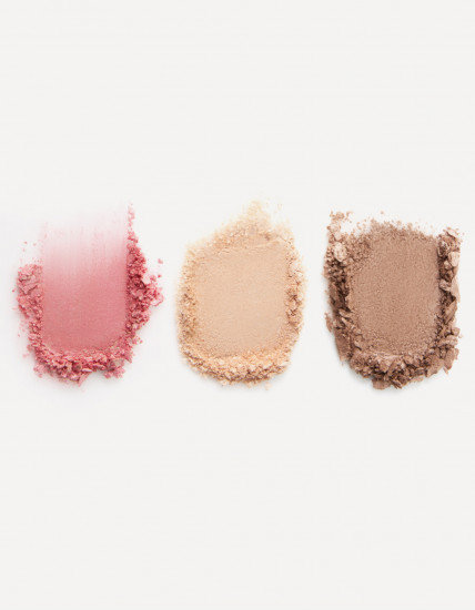 Палетка запеченных продуктов для макияжа лица «Highlighter, Blush, Sculptor», оттенок 02