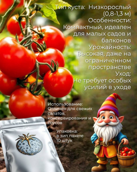 Коллекционные семена томата «Гном округа Френклин»