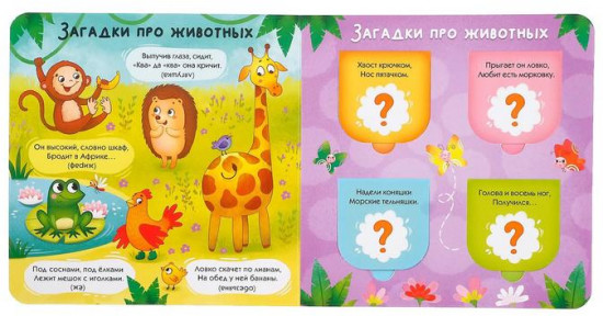 Книга с окошками «Загадки в окошках»