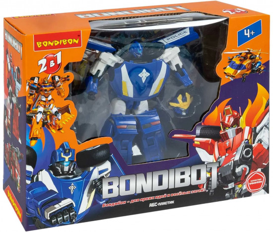 Трансформер «Bondibot 2 в 1. Полицейская машина»