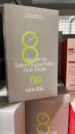 Набор масок для ослабленных волос восстанавливающих «8 Seconds Salon Super Mild Hair Mask»