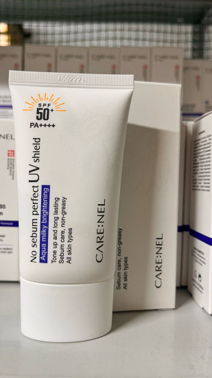 Крем для лица солнцезащитный матирующий «No sebum perfect UV shield» SPF 50+ PA++++