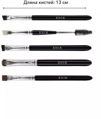 Набор кистей для макияжа и оформления бровей BB 01-05 - Фото 9