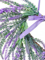 Венок-сердце пасхальный «Лавандовое поле» - Фото 4