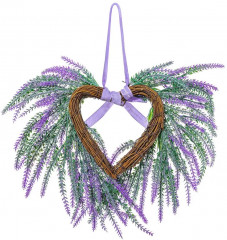 Венок-сердце пасхальный «Лавандовое поле» - Фото 5