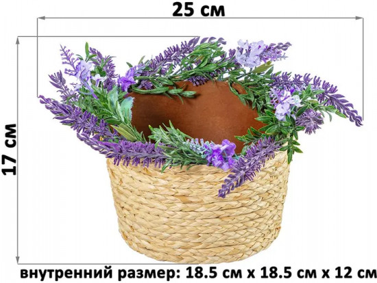 Корзина пасхальная «Лавандовое поле»