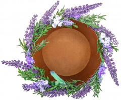 Корзина пасхальная «Лавандовое поле» - Фото 5