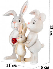 Фигурка декоративная «Семья кроликов» - Фото 1