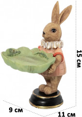 Фигурка декоративная «Кролик с подставкой для мелочей» - Фото 1