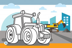 Бояу кітапша «Құрылыс техникасы». Раскраска «Строительная техника» - Фото 2