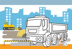 Бояу кітапша «Құрылыс техникасы». Раскраска «Строительная техника» - Фото 4