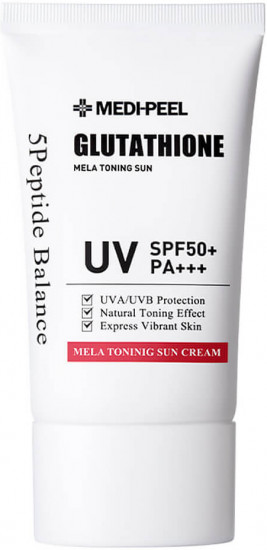 Солнцезащитный крем с глутатионом «Bio-Intense Glutathione Mela Toning Sun Cream SPF50+ PA++++»