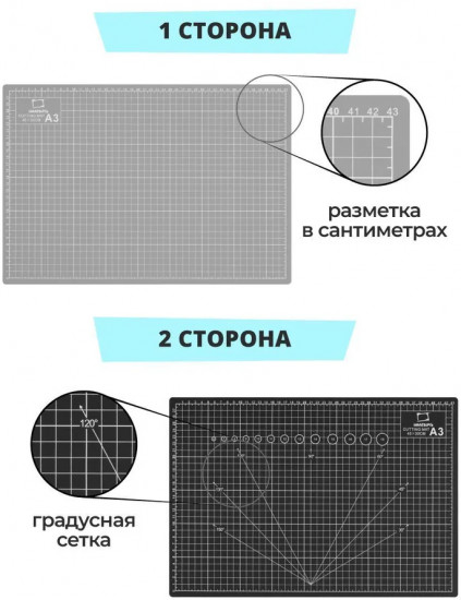 Коврик для резки двусторонний