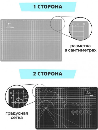 Коврик для резки двусторонний