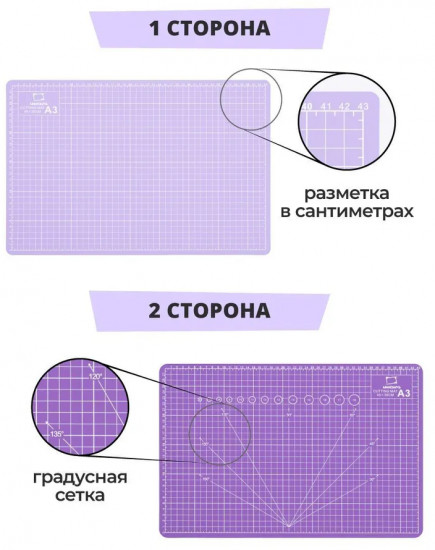 Коврик для резки двусторонний