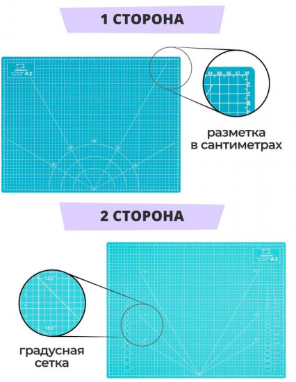 Коврик для резки двусторонний