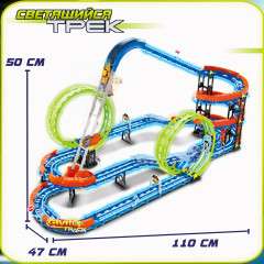 Набор игровой автотрек с машинкой-перевертышем - Фото 2
