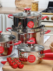 Набор кастрюль с крышками «Rosse» - Фото 7
