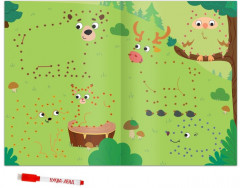 Книга многоразовая «Рисуем по точкам. Животные» - Фото 2