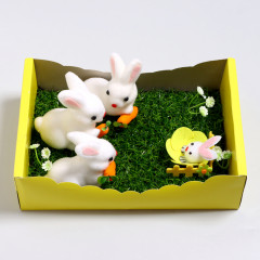 Декор на пасху «Зайчики на травке» - Фото 2