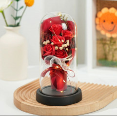 Букет цветов в колбе с подсветкой - Фото 1