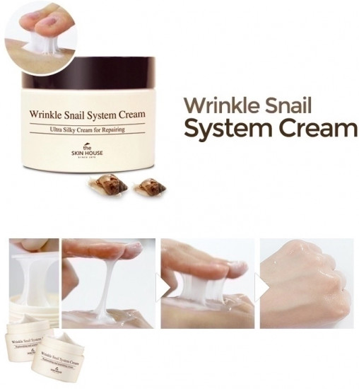 Регенерирующий крем для лица с муцином улитки «Wrinkle Snail System Cream»