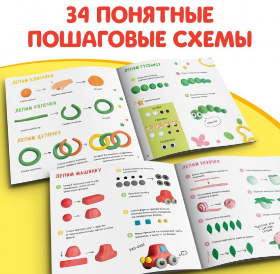 Набор книг по лепке «Фигурки из пластилина»
