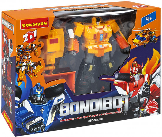 Трансформер «Bondibot 2в1. Робот-бульдозер»