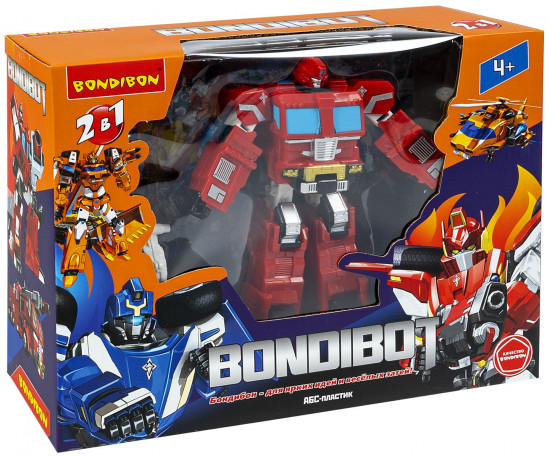 Трансформер «Bondibot 2в1. Робот-пожарная машина»