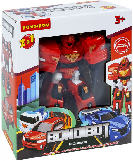 Трансформер «Bondibot 2в1. Робот-пожарная машина»