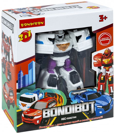 Трансформер «Bondibot 2в1. Робот-машина»