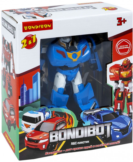 Трансформер «Bondibot 2в1. Робот-спортивная машина»