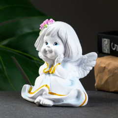 Фигура «Малышка-ангел с цветами в волосах» - Фото 3