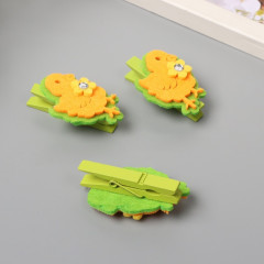 Декор для творчества «Цыплёнок с цветочком» - Фото 2