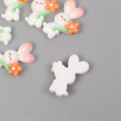 Декор для творчества «Зайка держит цветок» - Фото 1