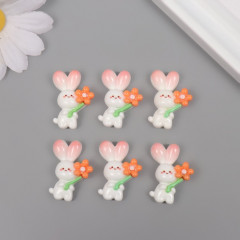 Декор для творчества «Зайка держит цветок» - Фото 2