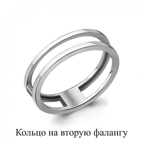 Кольцо на вторую фалангу из серебра