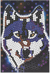 Картина из пайеток «Волк» - Фото 3