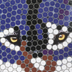 Картина из пайеток «Волк» - Фото 4