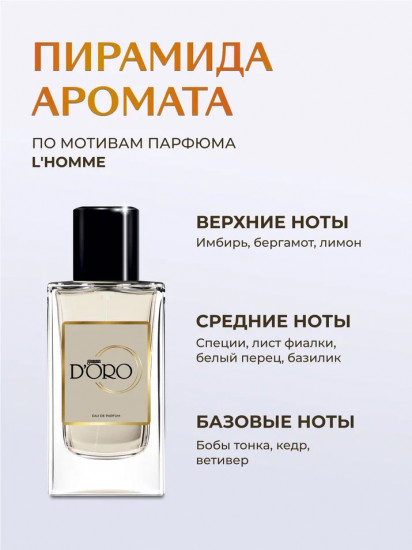 Парфюмированная вода по мотивам «YSL L'homme»