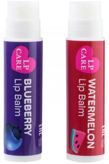 Набор бальзамов для губ «Watermelon & Blueberry. Арбуз & Голубика»
