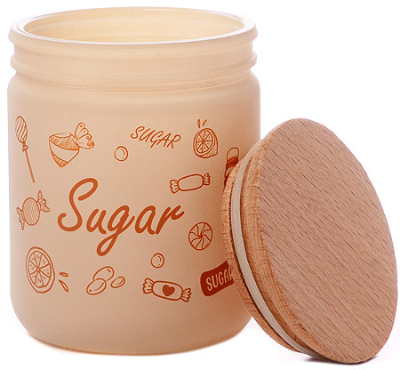 Банка с крышкой для сыпучих продуктов «Sugar»