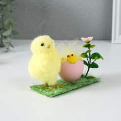 Фигурка «Курочка с цыплёнком» - Фото 1