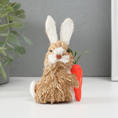 Фигурка «Милый зайка с морковкой» - Фото 1