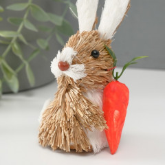 Фигурка «Милый зайка с морковкой» - Фото 4