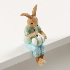 Фигурка «Зайчик раскрашивает пасхальное яйцо» - Фото 2