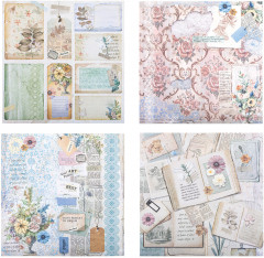 Набор бумаги для скрапбукинга двусторонней «В бежевых тонах» - Фото 8