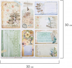 Набор бумаги для скрапбукинга двусторонней «В бежевых тонах» - Фото 11