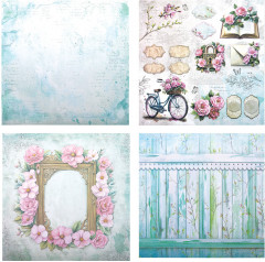 Набор бумаги для скрапбукинга двусторонней «Весна» - Фото 4