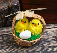 Набор фигурок «Цыплята в корзинке» - Фото 1